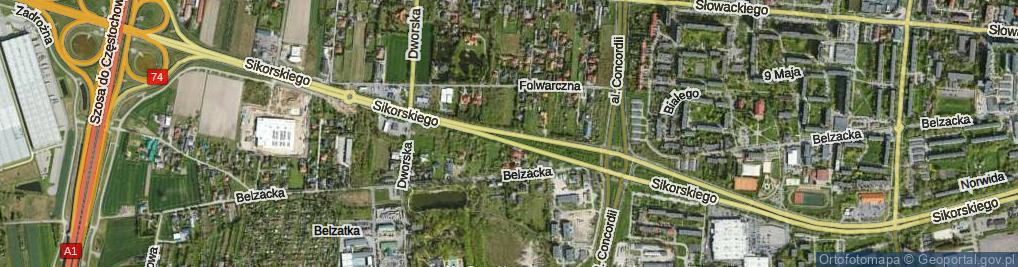 Zdjęcie satelitarne Aleje Sikorskiego Władysława, gen. al.